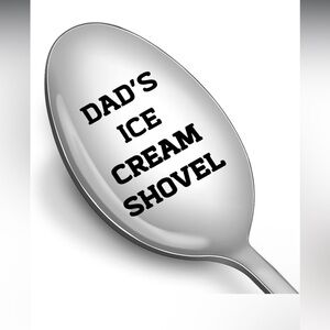 Silver Ice Cream Shovel Spoon